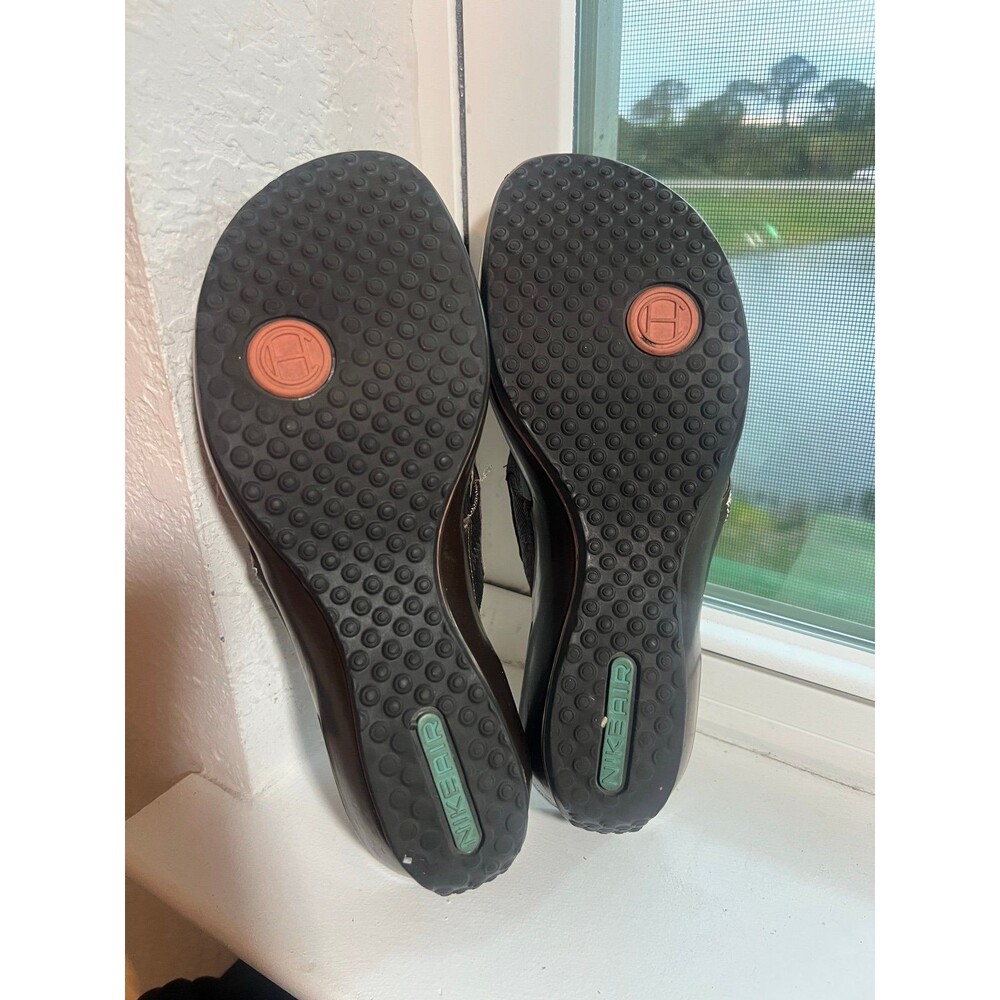 Cole Haan Nike Air Metallic Wedge Sandals in Tan & Brown Women’s Size 7.5 - Picture 8 of 10